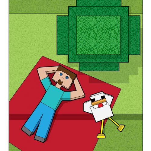 Minecraft Steve Adventures Illustration and Design